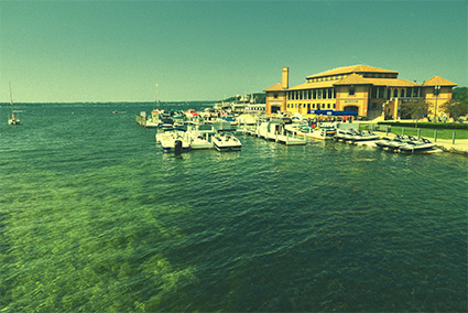 The yacht port of the city